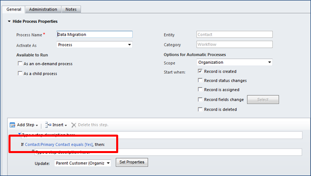 CRM 2011 - setting the primary contact field