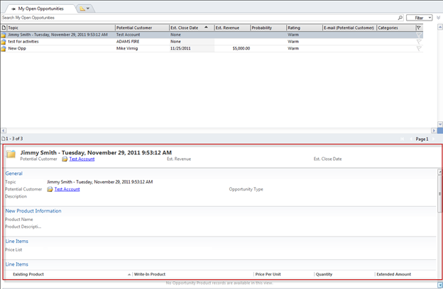 Hide Tabs in Reading Pane for Dynamics CRM Outlook
