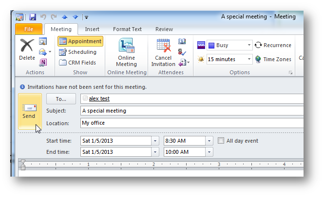 Dynamics CRM Appointments