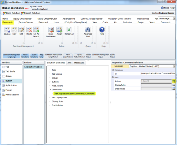 Step 4 for CRM 2011 Ribbon Customization