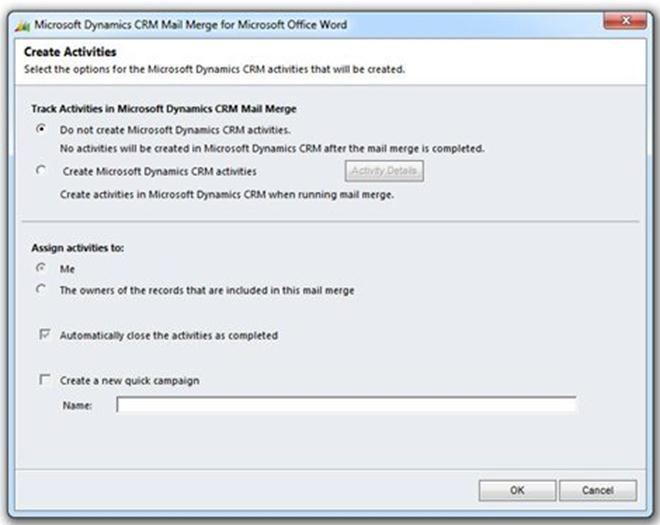 CRM 2011 mail merge tip: posting a note to multiple records
