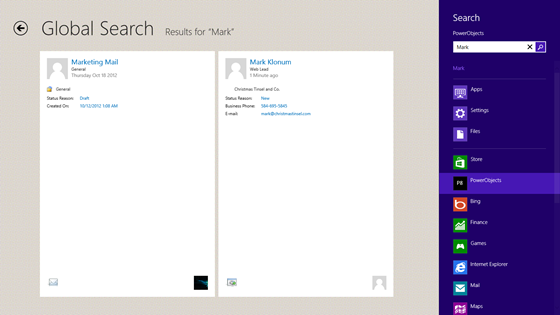 Power8CRM Release 3 - PowerGlobalSearch
