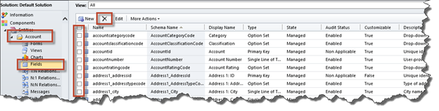 Deleting attributes from CRM 2011