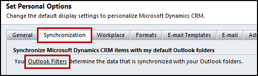 crm to outlook syncing