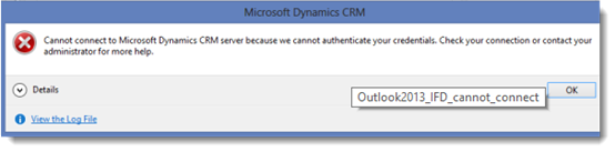 Error - Dynamics CRM on the Surface Pro