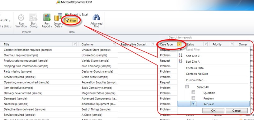 Dynamics CRM Tips - Filters