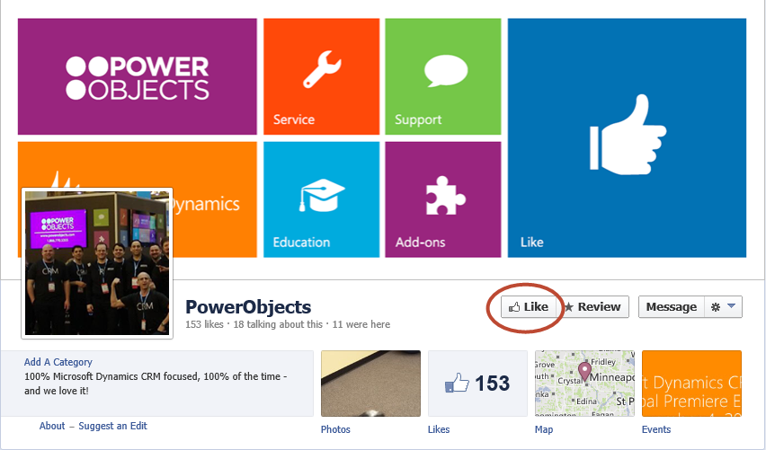 PowerObjects Facebook Page