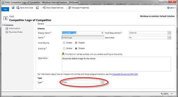 Adding Images in CRM 2013