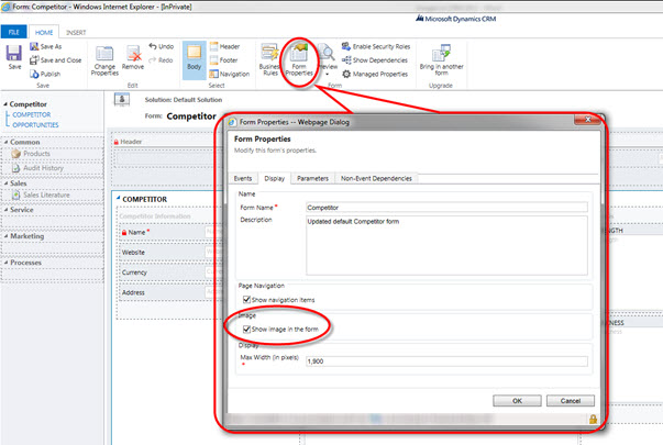 Adding Images in CRM 2013