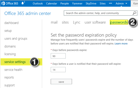 managing user password expiration in office 365 and dynamics crm