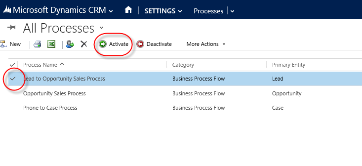 Process Bar in CRM 2013