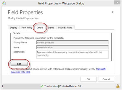 Tool Tips in CRM 2013