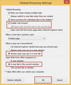 Getting Dynamics CRM 2011 to Open in Tabs when Using Internet Explorer