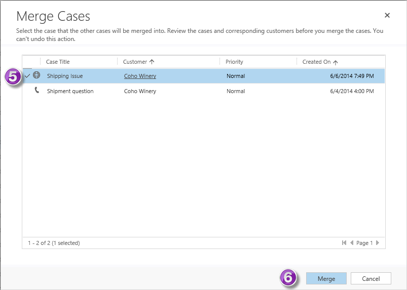 Merge Up to 10 Cases Using a Single Click with Spring '14 Wave Update