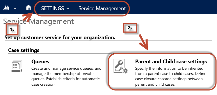 Spring ’14 Wave Update: Parent and Child Case Settings Configuration in Dynamics CRM 