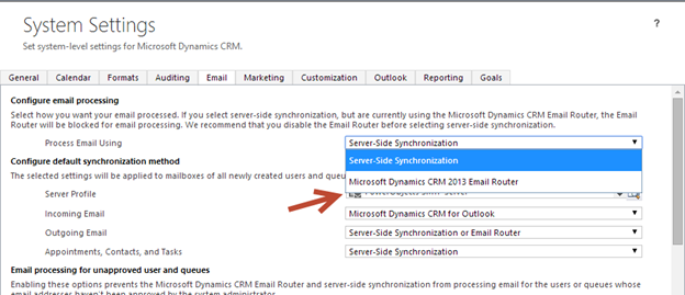 Switching from an Email Router to Server-Side Sync in Dynamics CRM 2013