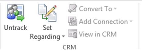 Tracking Records from Outlook to Dynamics CRM