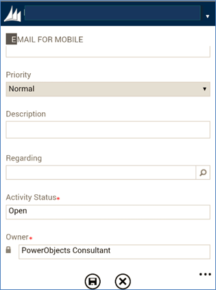 Sending Emails Through Mobile Express in Dynamics CRM