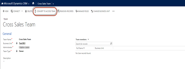 Converting Owner Teams to Access Teams in Dynamics CRM 2013