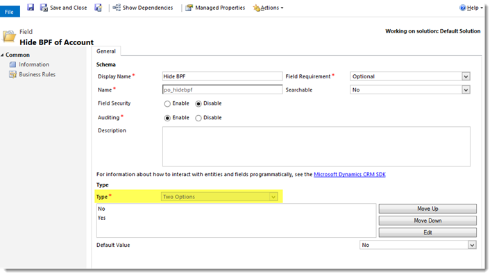 Setting Visibility of a Business Process Flow with JavaScript in Dynamics CRM 2015