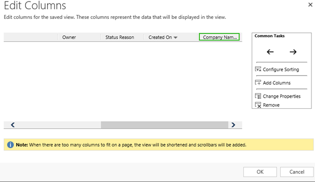 Workaround: Show Company Name in Lead Views in Dynamics CRM