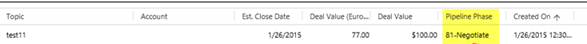 How to Update Pipeline Phase Prefix Numbering in Dynamics CRM