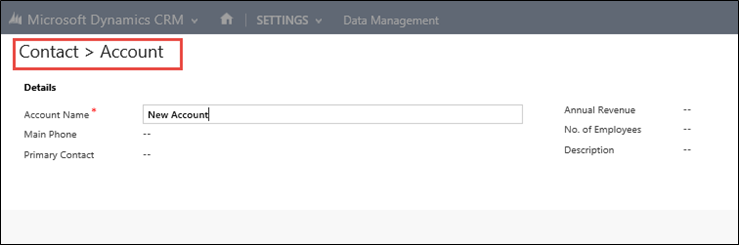Dynamics 2015 Introduces Nested Quick Create Forms