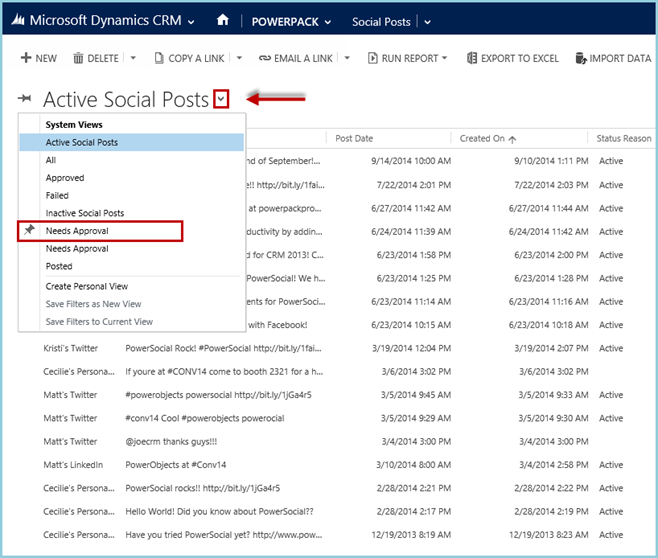 How to: Approve a Post using PowerSocial