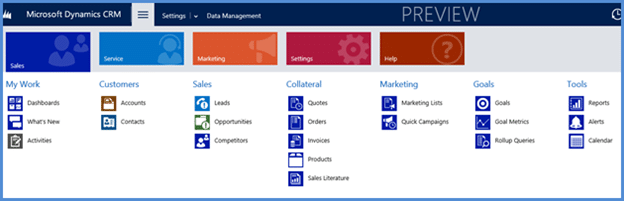 New Navigation Guide for Microsoft Dynamics CRM 2015