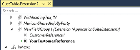 field group extensions